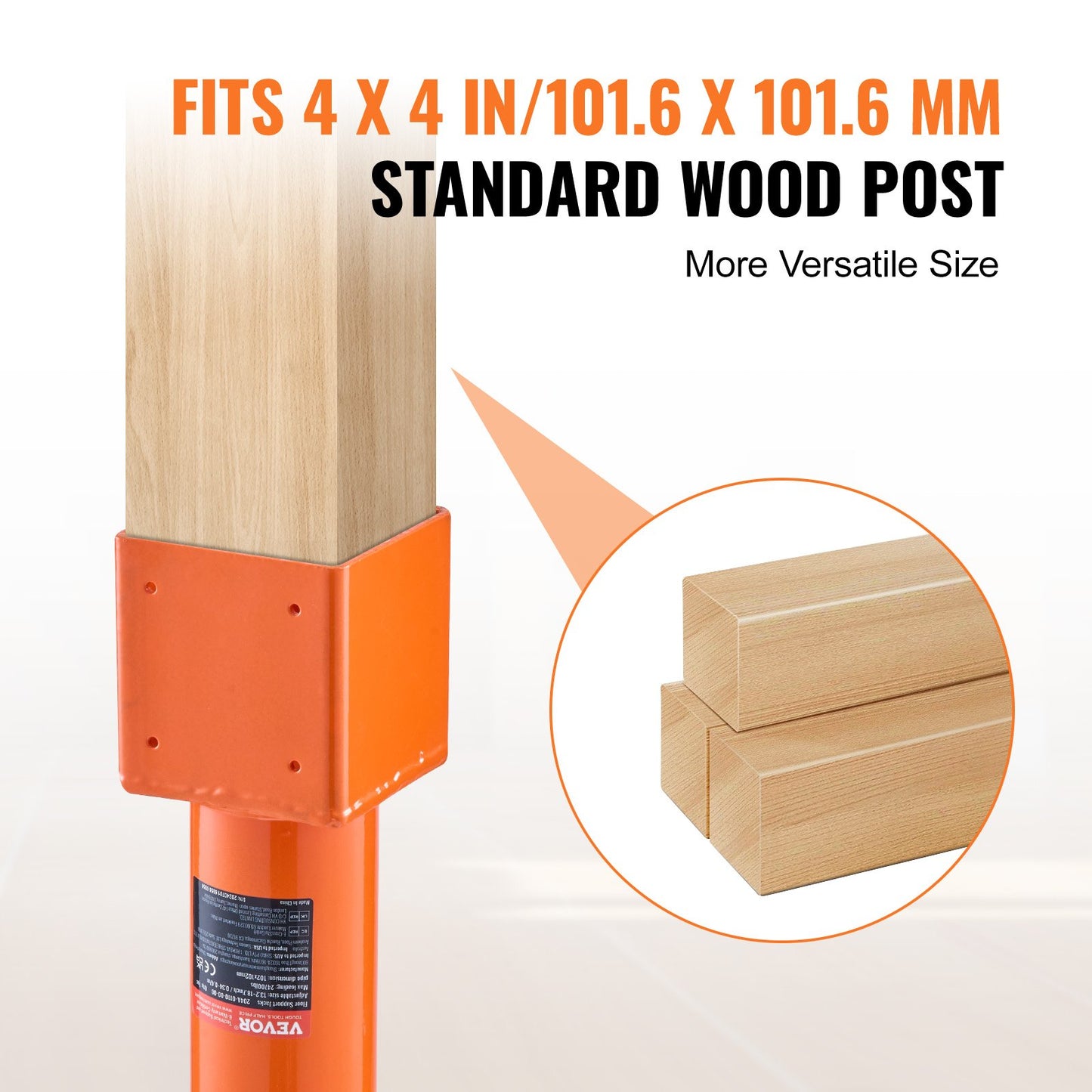 Adjustable Land Lift Stand Floor Ceiling Beam 4"x4" House Leveling Post