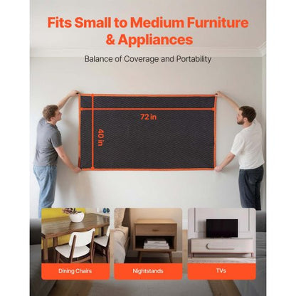 Flyttfiltar 6 st, 1829 x 1016 mm (14,5 kg/dz) Stora packfiltar med bomullsfyllning, kraftig non-woven vadderad flyttfilt för frakt, inslagning, skydd av möbler |  EU
