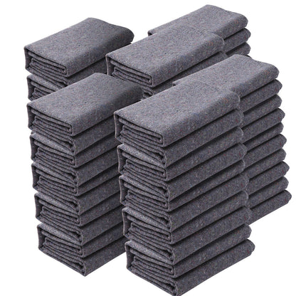 Moving Blankets, 72" x 54", 21 lbs/dz Weight, 24 Packs, Professional Recycled Cotton Blanket, Large Heavy Duty Moving Pads Perfect for Protecting Furniture, Floors, Appliances
