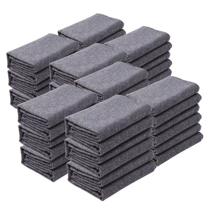 Moving Blankets, 72" x 54", 21 lbs/dz Weight, 24 Packs, Professional Recycled Cotton Blanket, Large Heavy Duty Moving Pads Perfect for Protecting Furniture, Floors, Appliances