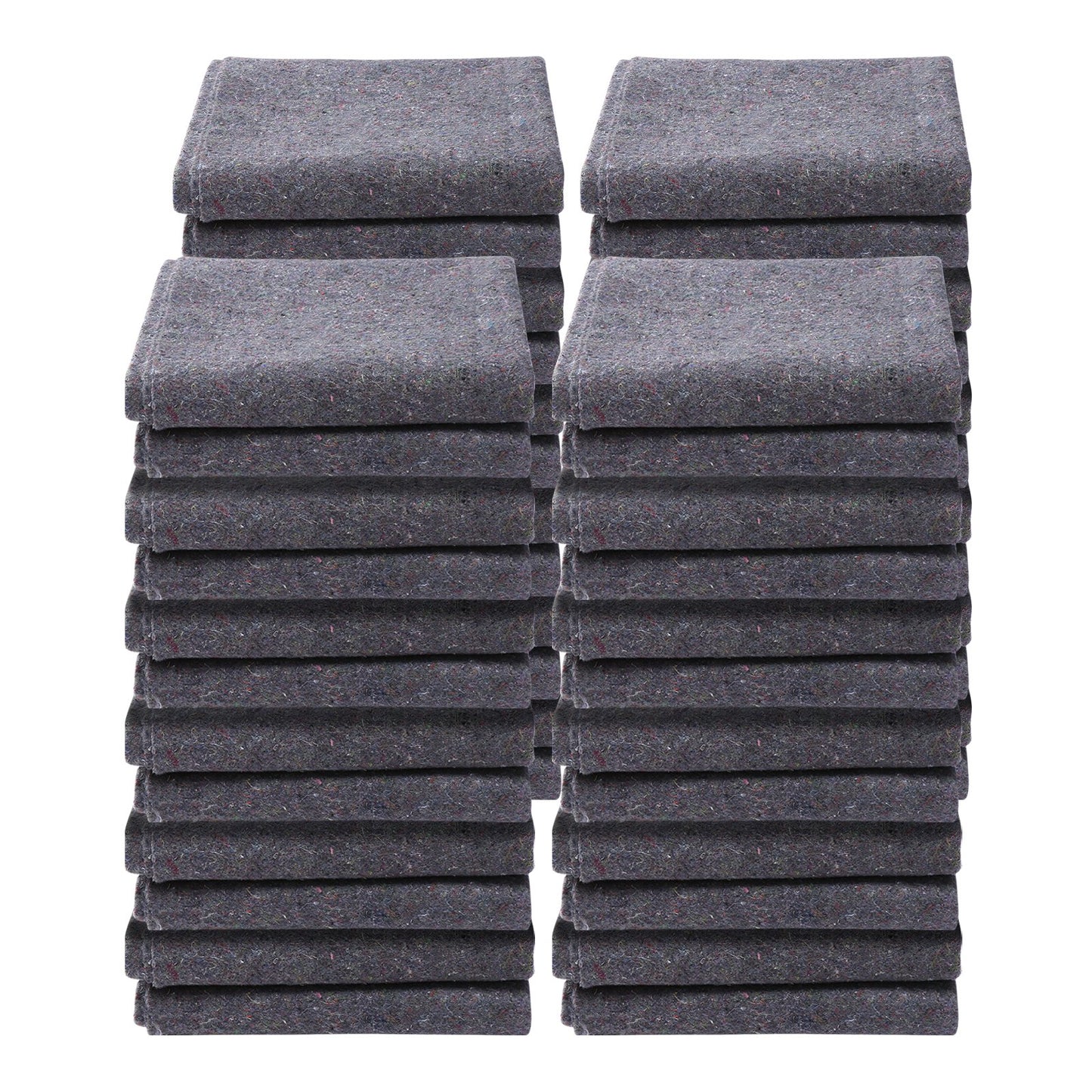 Moving Blankets, 72" x 54", 21 lbs/dz Weight, 24 Packs, Professional Recycled Cotton Blanket, Large Heavy Duty Moving Pads Perfect for Protecting Furniture, Floors, Appliances