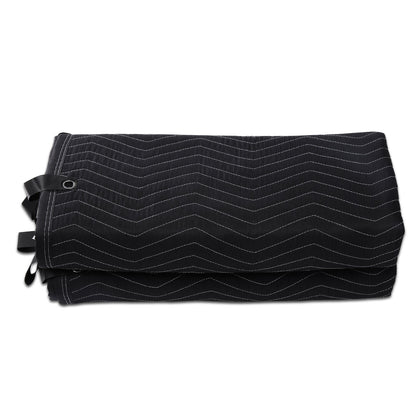 Schallschutzdecke, 244,8 x 203,2 cm, extragroße Studio-Schallschutzdecke mit Ösen, Lichtblocker für Türen, akustische Lärmschutzdecke, Studio-Schallabsorptionstuch, schwarz