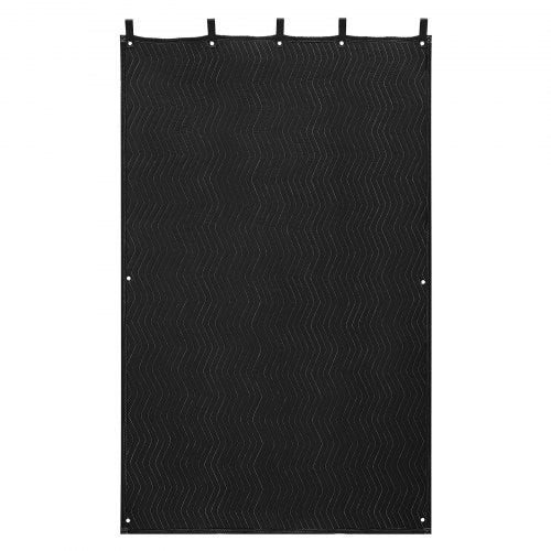 ljuddämpande filtar, ljudisolerade gardiner med 2032 x 1219 mm, ljudisolerad filt med öljetter, studiofilt med öljetter, för fönster, dörr, ljusblockerare, musikinspelning, svart |  EU