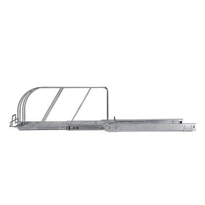 Panna och grytställ, utdragbar utdragbar underskåp, Organisering av bakplåtar för bakplåtar, justerbara trådavdelare, stållockshållare för köksskåp och skafferiförvaring, 11,7" W