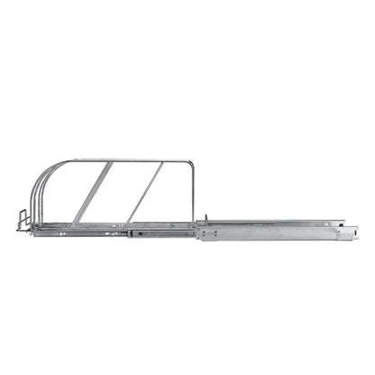 Panna och grytställ, utdragbar utdragbar organisering under skåpet, organisering av bakplåtsplåtar, justerbara trådavdelare, stållockshållare för förvaring av köksskåp och skafferi,