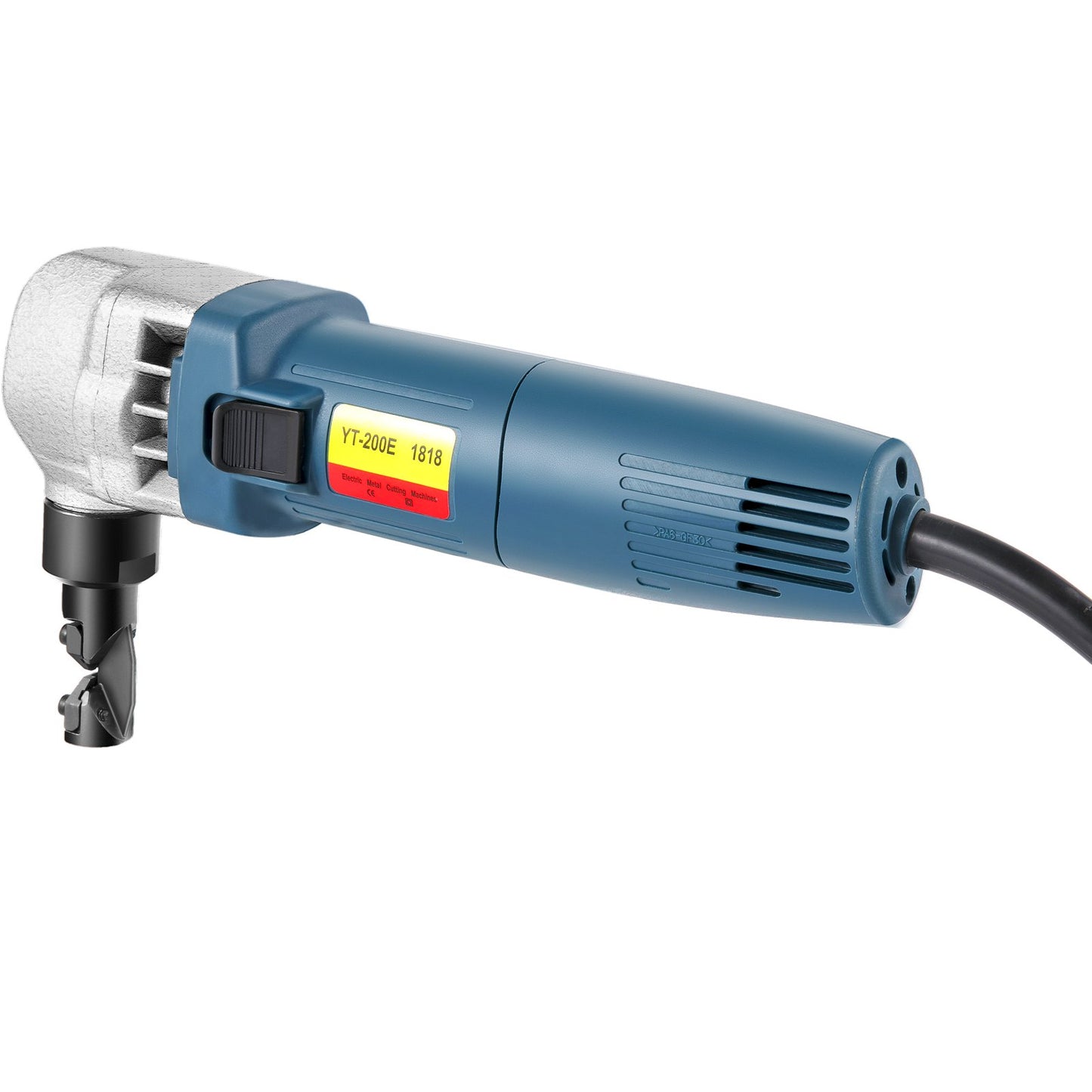 Electric Metal Nibbler 380W Nibbler Metal Cutter 1800RPM High Speed Rotor Metal Nibbler 220V with Replaceable Blades Storage Bag Sheet Metal Nibbler for Cutting Stainless Steel, Aluminum, Plastic