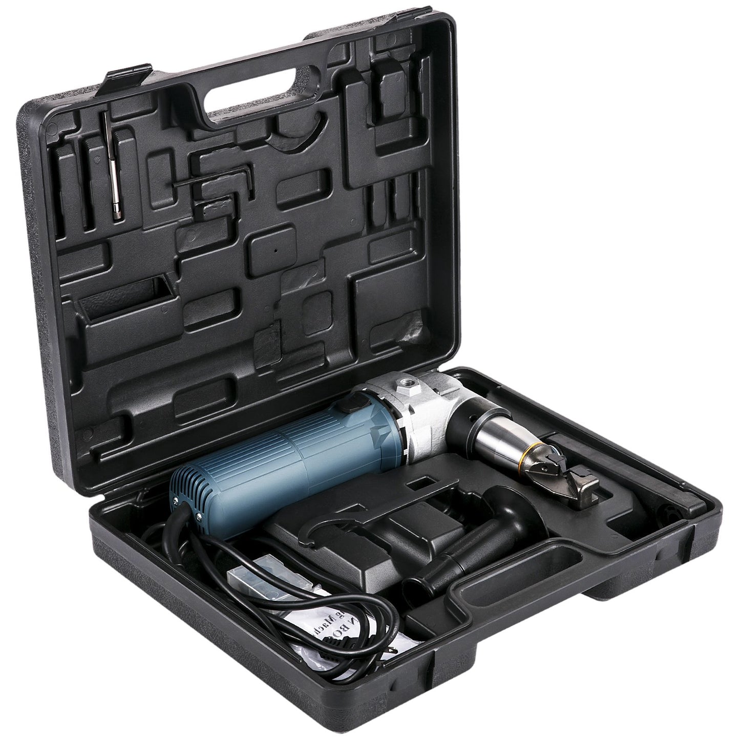 Elektrischer Metallknabberer, 625 W, Metallschneider, 1000 U/min, Hochgeschwindigkeitsrotor, Metallknabberer, 220 V, mit austauschbaren Klingen, Aufbewahrungstasche, Blechknabberer zum Schneiden von Edelstahl, Aluminium, Kunststoff