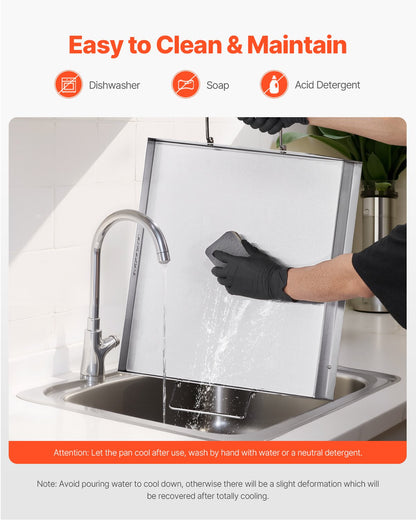 18x16 in Flache Edelstahl Barbecue Grill Universal BBQ Grill Pan Küchengeschirr