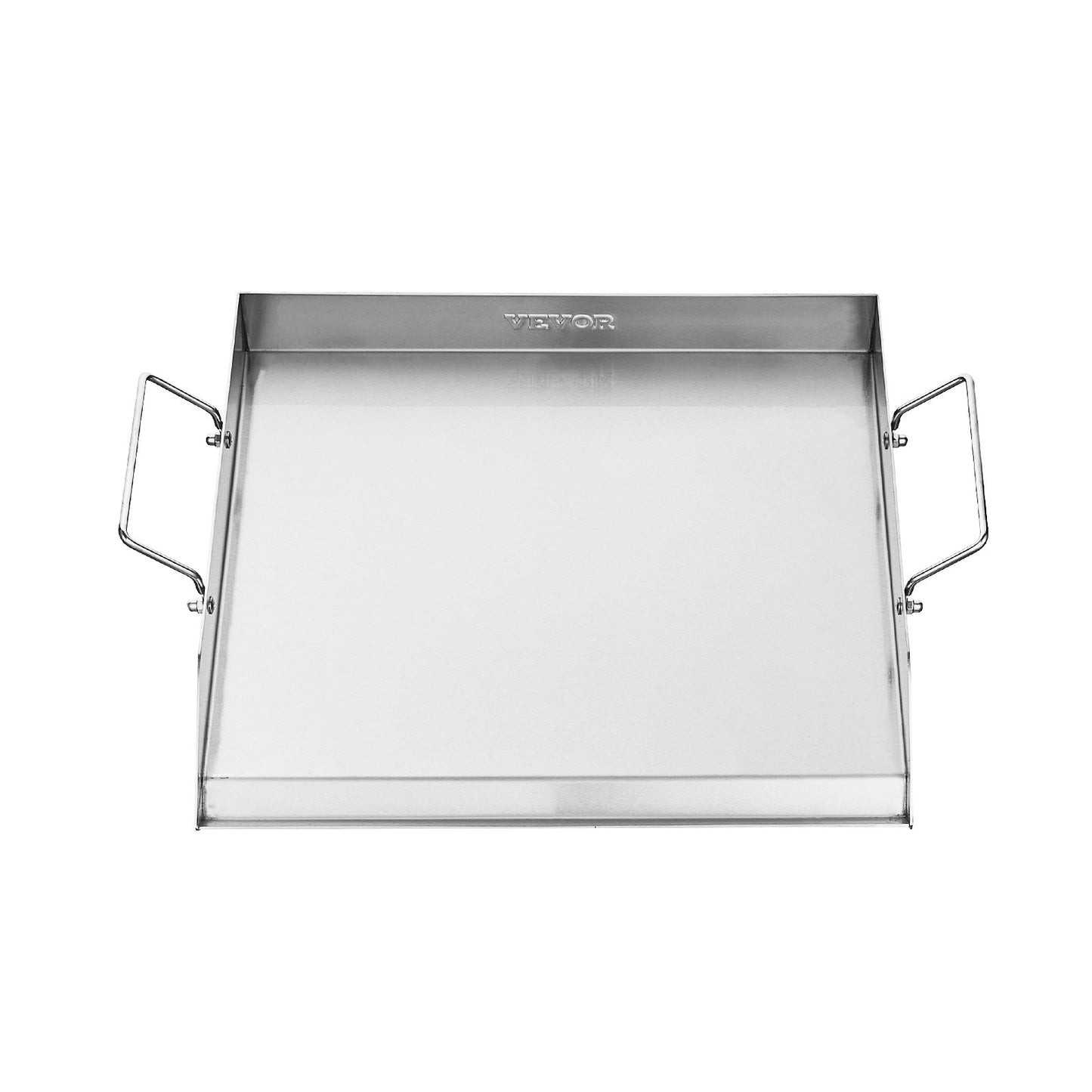 Stainless Steel Griddle, 18x16 inch Universal Flat Top Rectangular Plate, Gas Grill Griddle for BBQ Grill, Teppanyaki, Portable Family Cookware with Handle, for Camping Tailgating Party