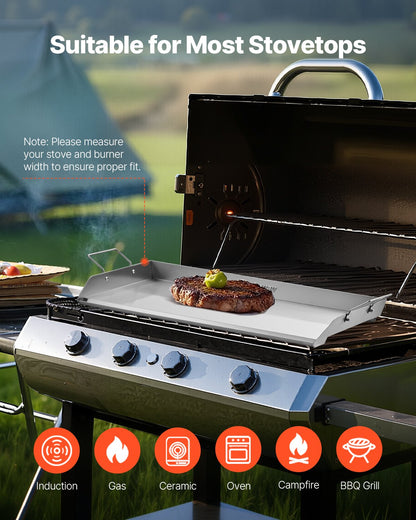 32x16 in Edelstahl Flache Grill Platte Universal BBQ Grill Pan Küche Utensilien