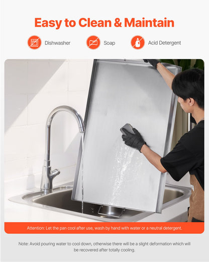 36x22 in Edelstahl Flache Barbecue Grill Universal BBQ Grill Pan Küche Utensilien