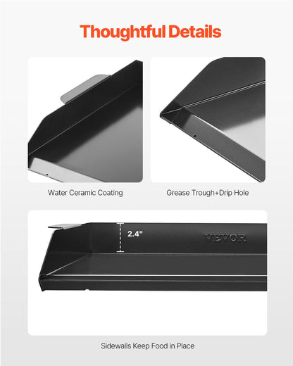 22x16 in Flat Top Griddle Carbon Steel Universal BBQ Grill Pan Kochgeschirr