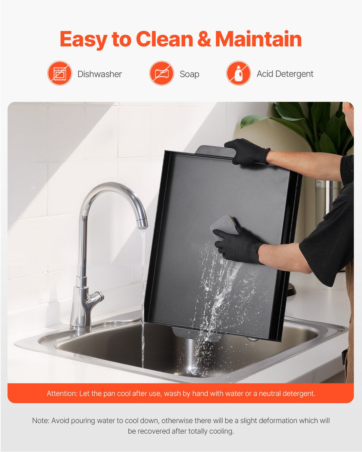 22x16 in Flat Top Griddle Carbon Steel Universal BBQ Grill Pan Kochgeschirr