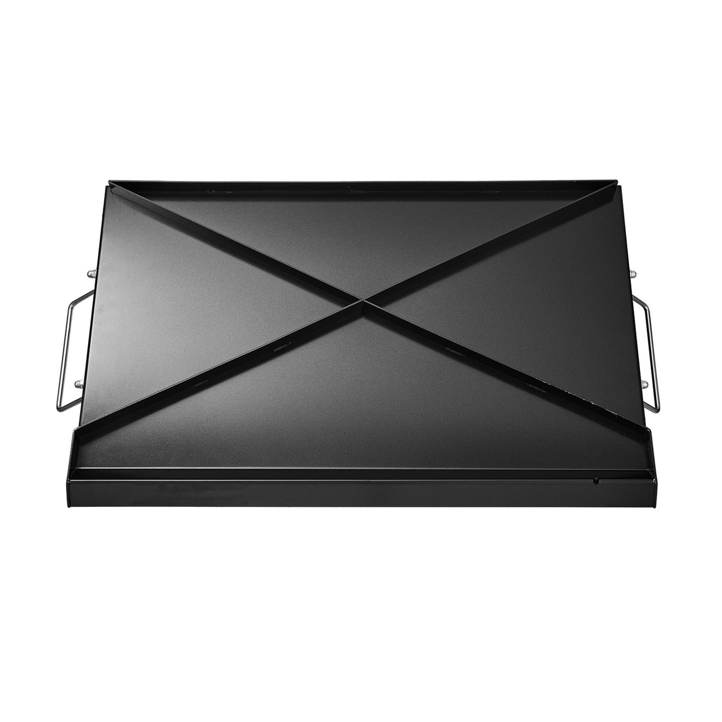Carbon Steel Griddle, 24x16 inch Universal Flat Top Rectangular Plate, Gas Grill Griddle for BBQ Grill, Teppanyaki, Portable Family Cookware with Handle, for Camping Tailgating Party