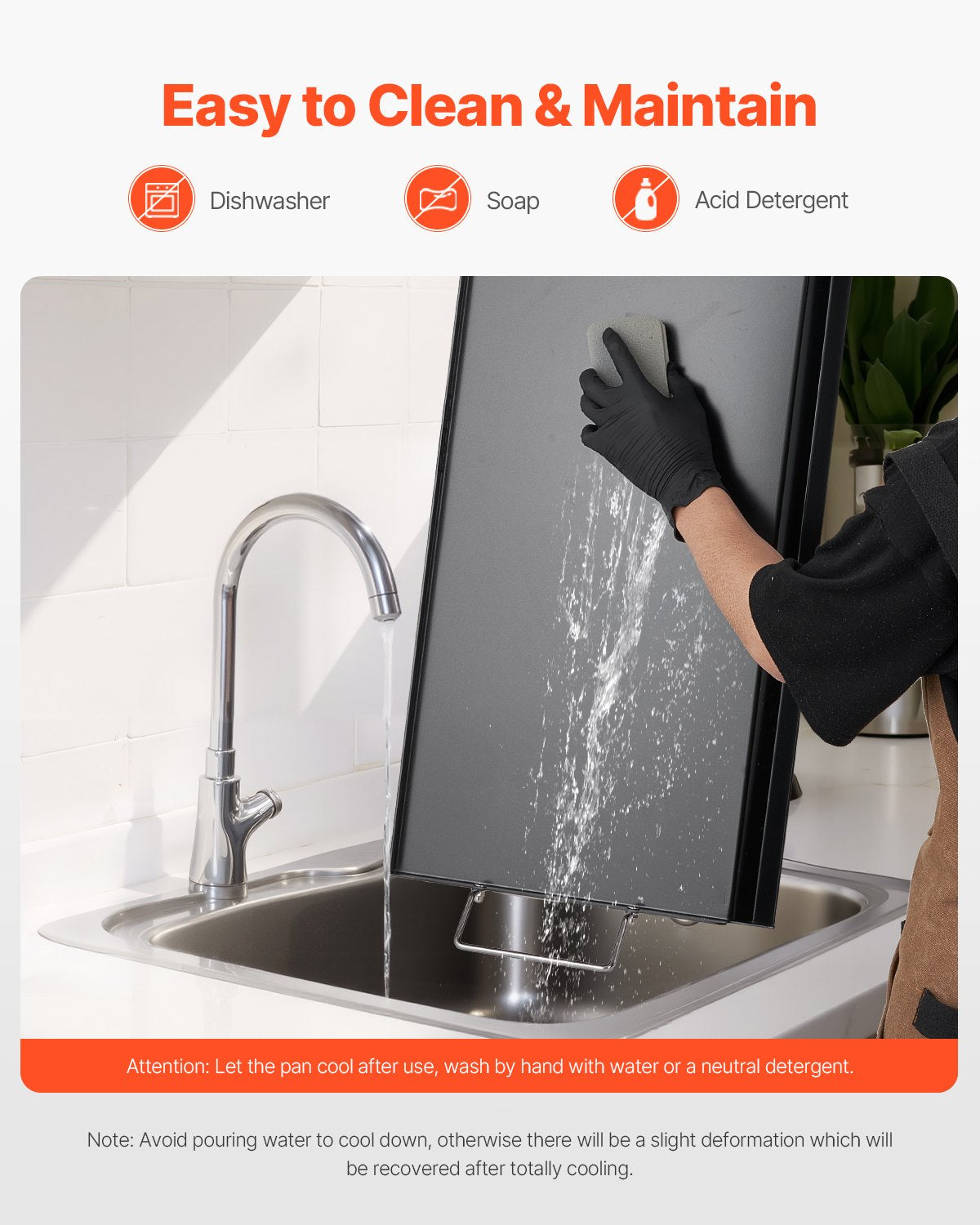 Carbon Steel Griddle, 32x14 inch Universal Flat Top Rectangular Plate, Gas Grill Griddle for BBQ Grill, Teppanyaki, Portable Family Cookware with Handle, for Camping Tailgating Party