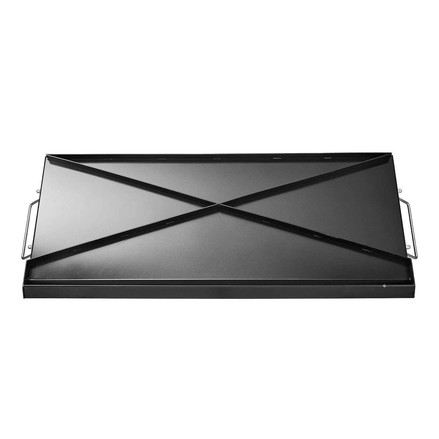 Carbon Steel Griddle, 32x14 inch Universal Flat Top Rectangular Plate, Gas Grill Griddle for BBQ Grill, Teppanyaki, Portable Family Cookware with Handle, for Camping Tailgating Party