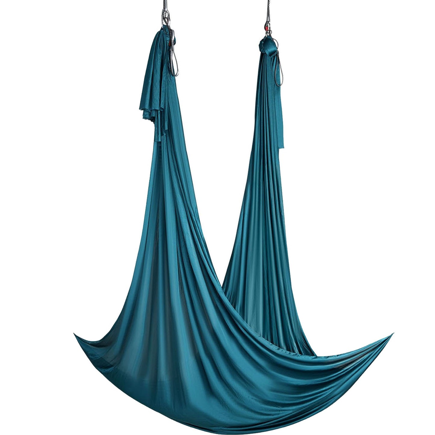 Aerial Silk &amp; Yoga-Schaukel, 11 Yards, Aerial-Yoga-Hängematten-Set mit 100 g/m² Nylongewebe, komplette Takelage-Hardware und einfache Installationsanleitung, Anti-Schwerkraft-Fliegen für Fitness-Bodybuilding aller Niveaus, Grün