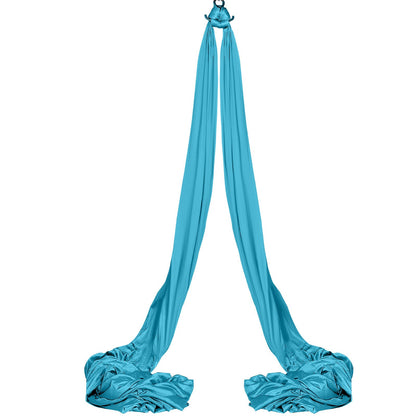 Aerial Silk &amp; Yoga-Schaukel, 11 Yards, Aerial-Yoga-Hängematten-Set mit 100 g/m² Nylongewebe, kompletter Takelage-Hardware und einfacher Installationsanleitung, Anti-Schwerkraft-Fliegen für Fitness-Bodybuilding aller Niveaus, Blau