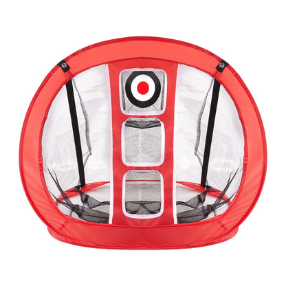 Golf Chipping Net, Pop Up Golf Practice Net, Portable Indoor Outdoor Home Golf Hitting Aid Net with Target and Carrying Bag, for Backyard Driving Training Swing, Gift for Men, Golf Lovers, Red