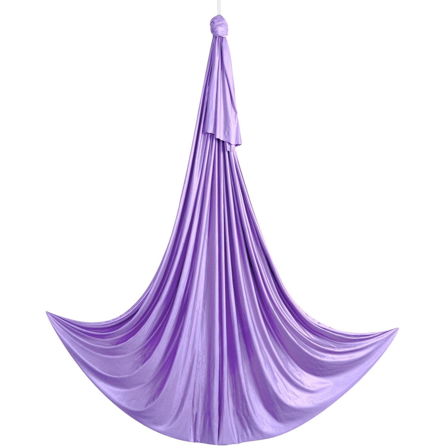 Aerial Yoga Hängematte &amp; Schaukel, 4,4 Yards, Yoga-Starter-Kit mit 100 g/m² Nylongewebe, komplette Takelage-Hardware und einfache Installationsanleitung, Anti-Schwerkraftfliegen für Fitness-Bodybuilding aller Niveaus, Lila