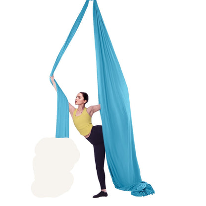 Aerial Yoga Hängematte &amp; Schaukel, 5,5 Yards, Aerial Yoga Starter Kit mit 100 g/m² Nylongewebe, komplette Takelage-Hardware und einfache Installationsanleitung, Anti-Schwerkraftfliegen für Fitness-Bodybuilding aller Niveaus, Blau
