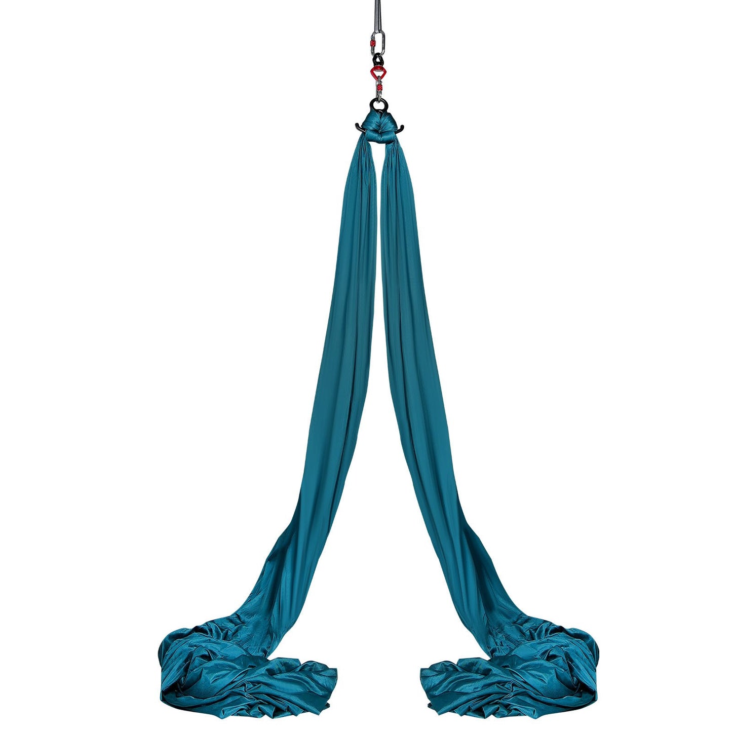 Aerial Silk & Yoga Swing, 8,7 Yards, Aerial Yoga Hängmatta Kit med 100gsm nylontyg, Fullrigging Hårdvara och enkel installationsguide, Antigravity Flying för alla nivåer Fitness Bodybuilding, Grön