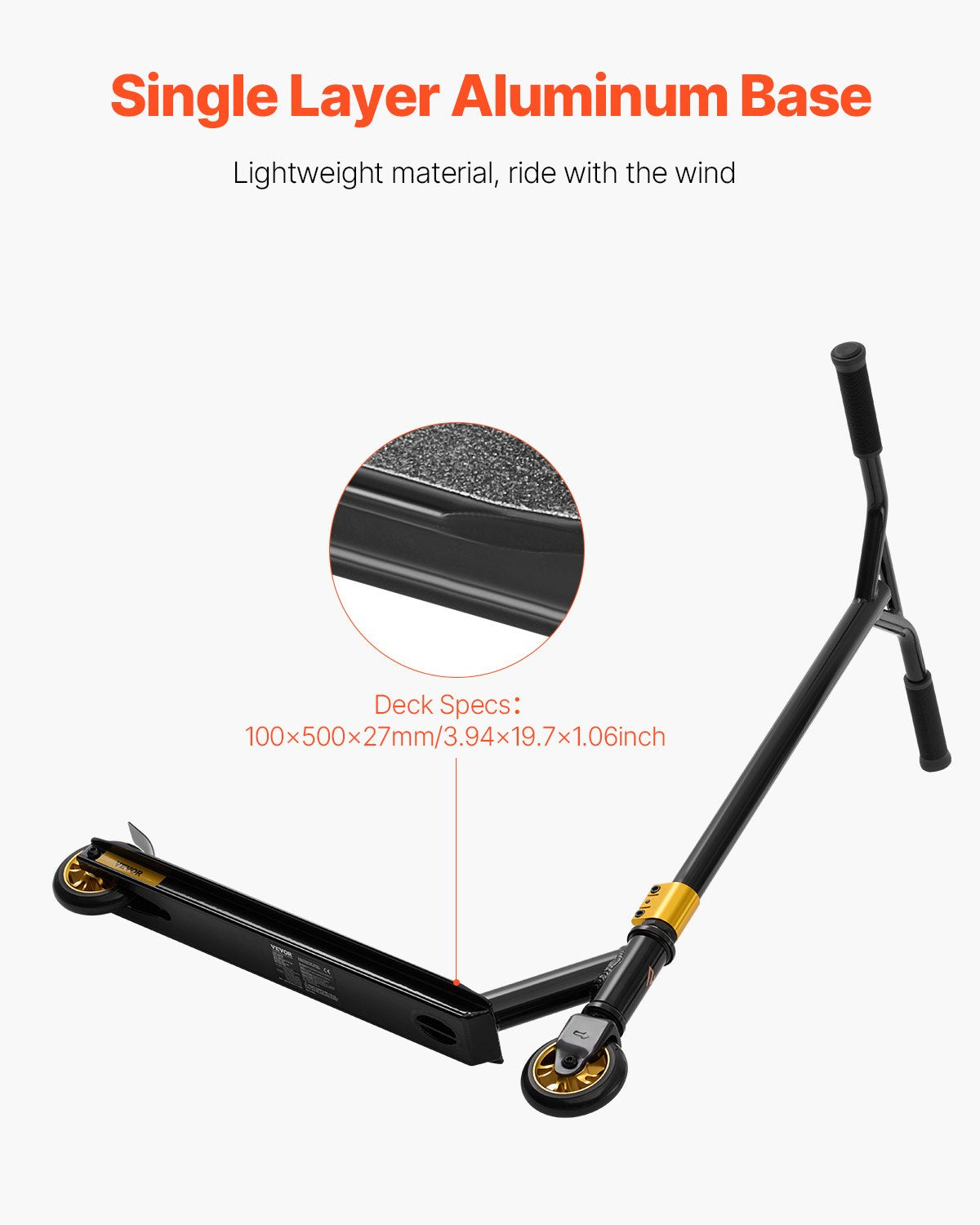 Stunt Scooter Street Trick Scooter för barn Vuxna Lättviktsdäck