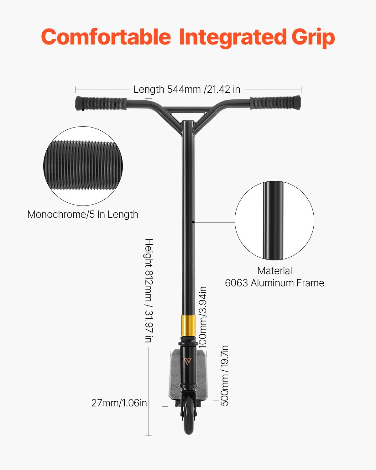 Stunt Scooter Street Trick Scooter för barn Vuxna Lättviktsdäck