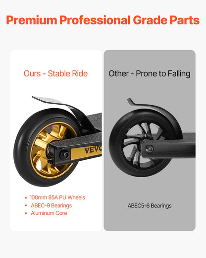 Stunt Scooter Street Trick Scooter för barn Vuxna Lättviktsdäck