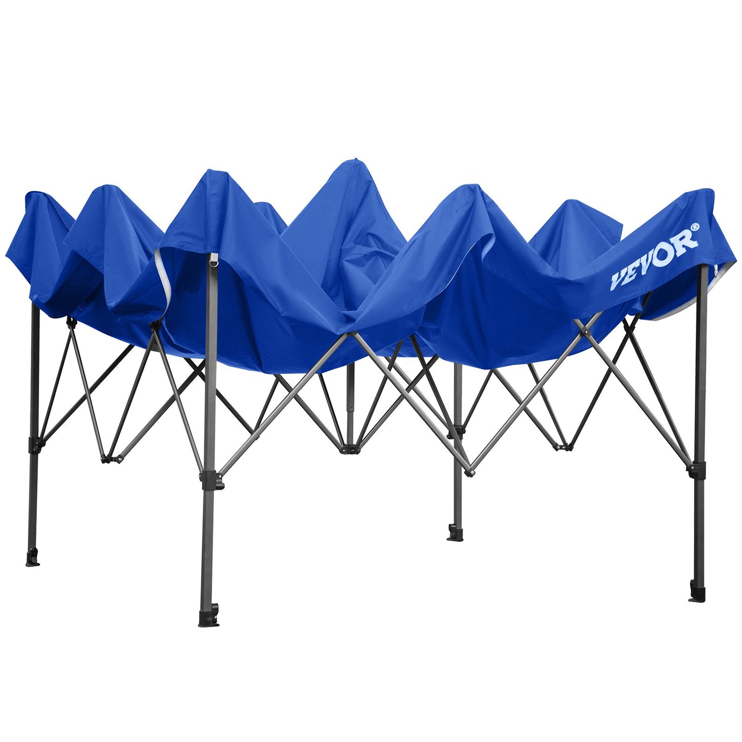 10 x 10 FT Pop Up Canopy Tent, Gazebo Tent with Patio with Removable Side Walls and Carry Bag on Wheels, UV Resistant Waterproof Instant Gazebo Shelter for Party, Garden, Backyard, Blue