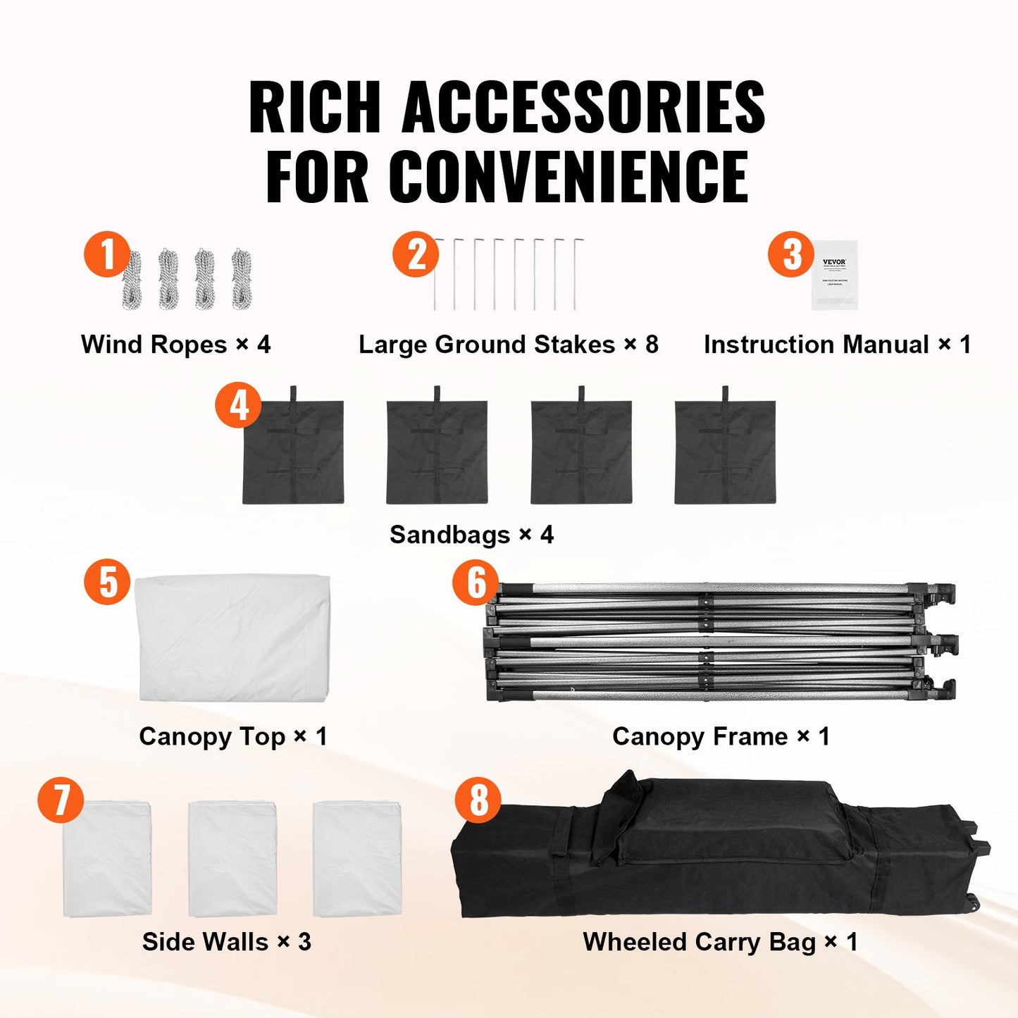 Pop Up Baldakin Tält Utomhus Lusthus tält 304,8 x 304,8 cm med sidoväggar & väska Vit