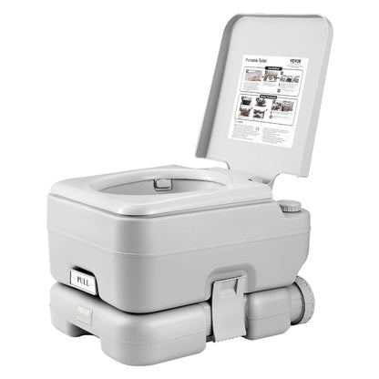 Tragbare Toilette Spülung Reise Camping 3,2 Gal Kommode Töpfchen Outdoor Indoor