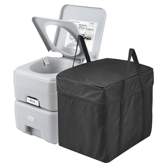 Portable Toilet Flush Travel Camping 5.3 Gal Commode Potty med bärväska