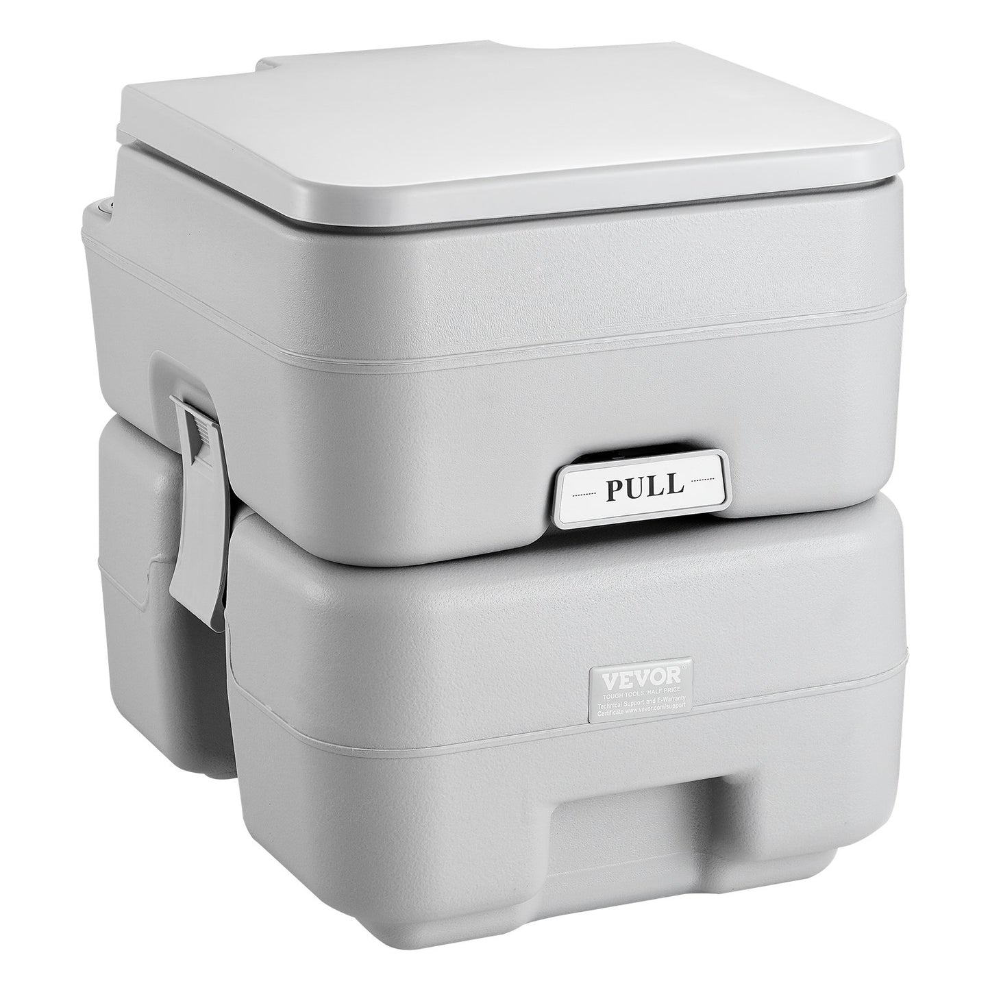 Tragbare Toilette mit Spülung, für Reisen und Camping, 5,3 Gallonen, Toilettenstuhl, Töpfchen mit Tragetasche