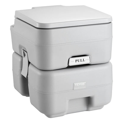 Tragbare Toilette mit Spülung, für Reisen und Camping, 5,3 Gallonen, Toilettenstuhl, Töpfchen mit Tragetasche