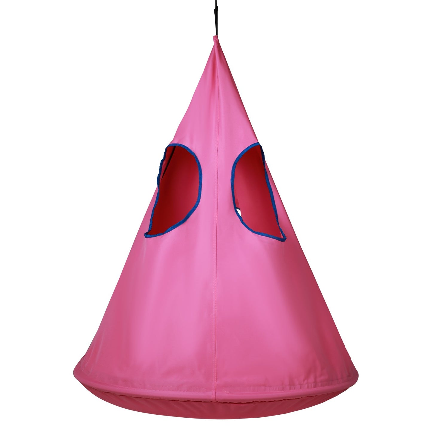 Kids Nest Chair, Hängmatta stol med justerbart rep, Hängmatta stol för barn inomhus och utomhus (39" D x 52" H), 250lbs Viktkapacitet, Rosa