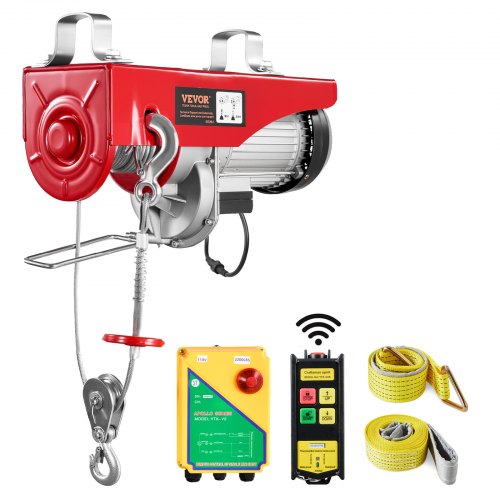 2200 lbs Wireless Attic Lift, 1600W 110V Electric Hoist with Wireless Remote Control, 40ft Single Cable Lifting Height & Pure Copper Motor, for Garage Warehouse Factory