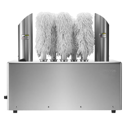 Wine glass polisher 8-brush polishing machine 660 cups/h for bar restaurant