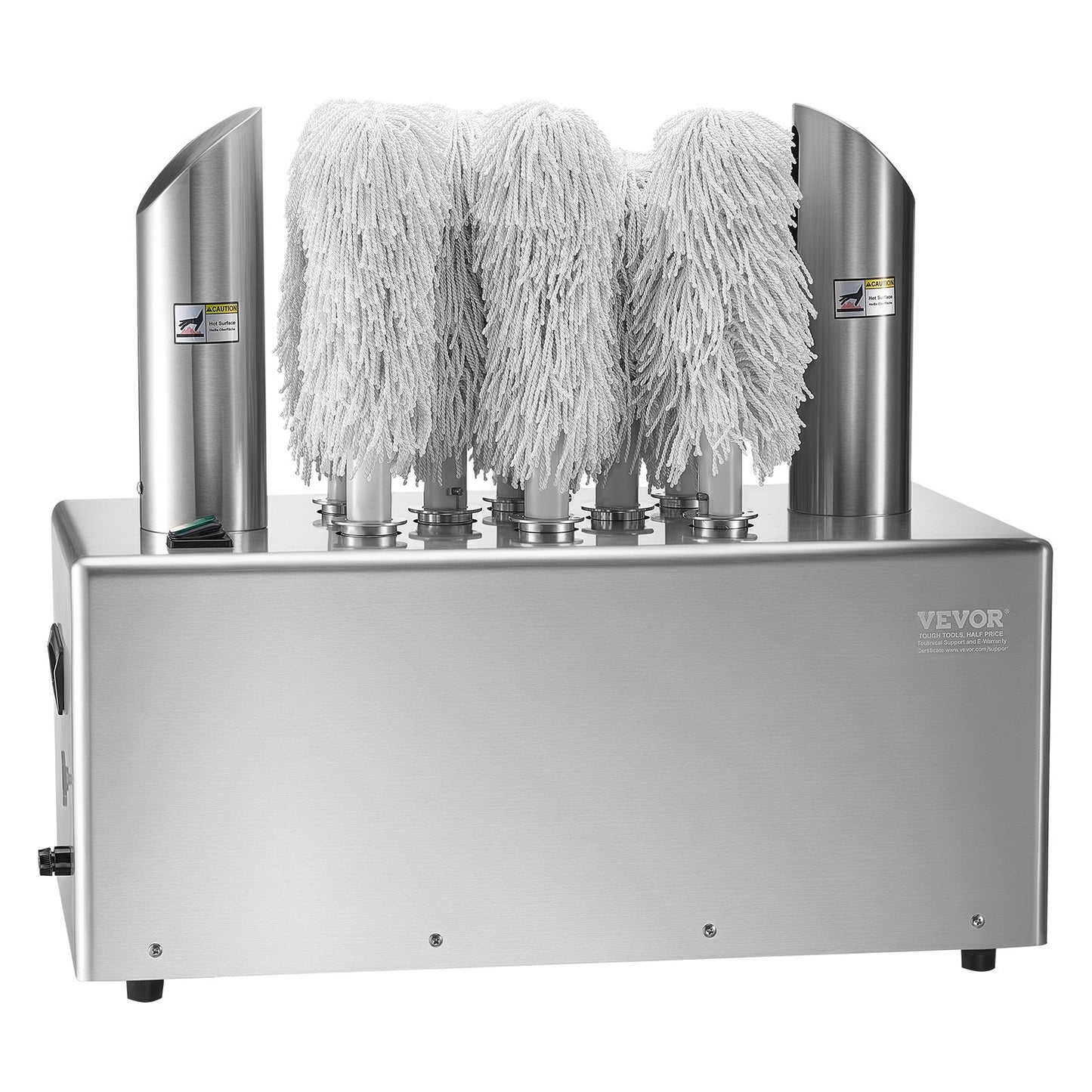 Wine glass polisher 8-brush polishing machine 660 cups/h for bar restaurant