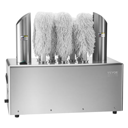 Wine glass polisher 8-brush polishing machine 660 cups/h for bar restaurant