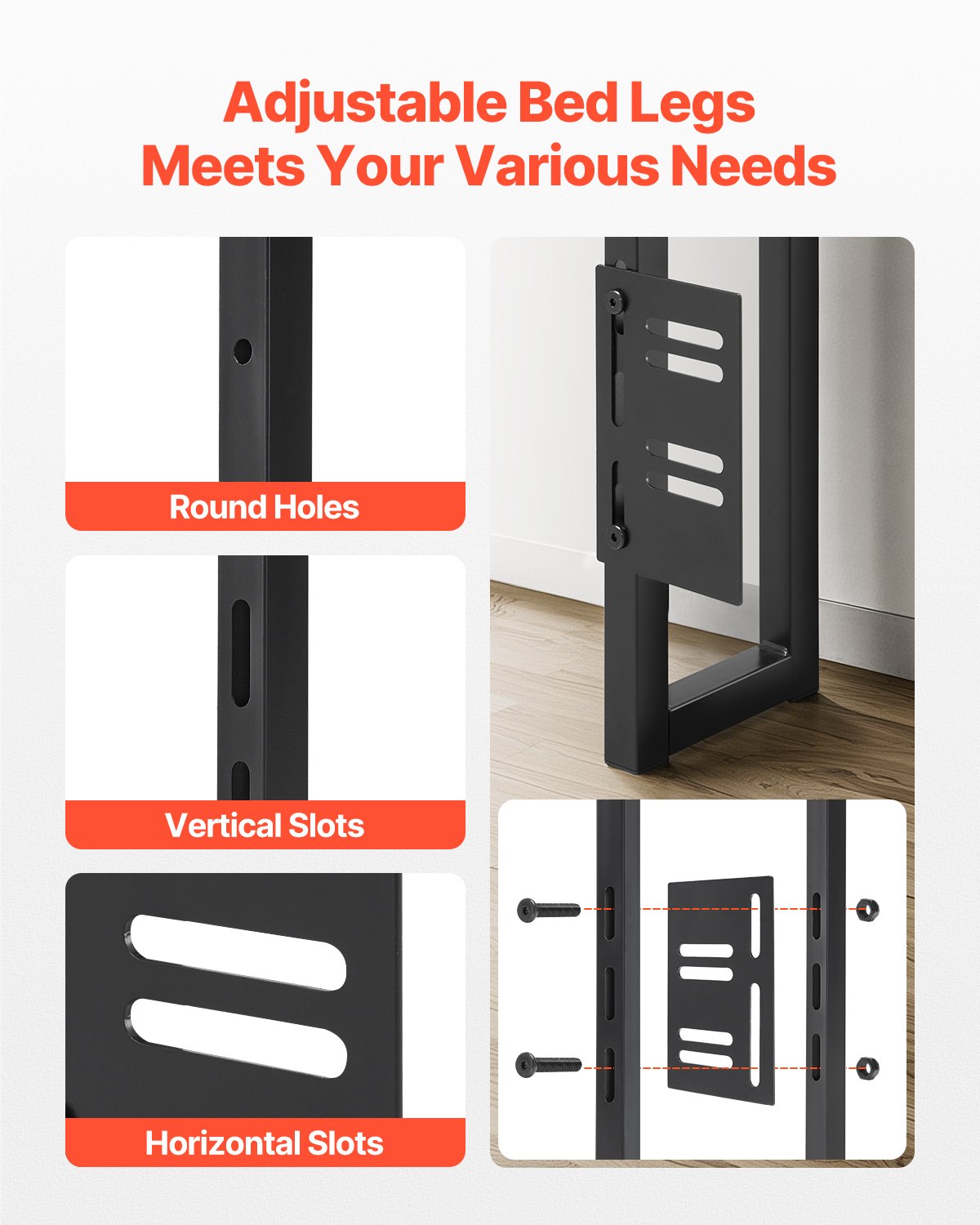 Sänggavel för King Size Säng Sänggavel med Hylla och Laddstation