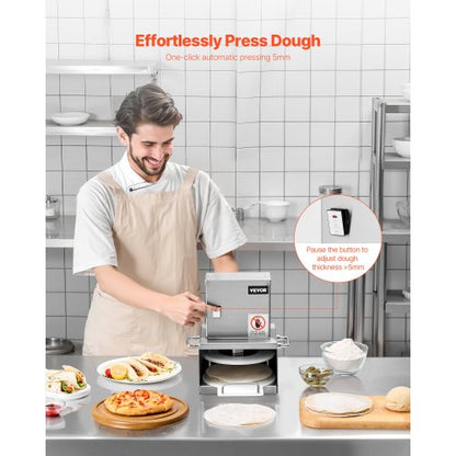 6 Inch Electric Pizza Dough Press Machine Commercial Pizza Dough Press