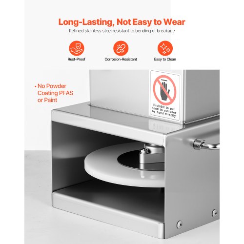 6 Inch Electric Pizza Dough Press Machine Commercial Pizza Dough Press