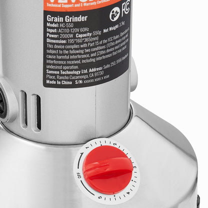 550g kommerzielle Gewürzmühle Elektrische Getreidemühle Hochgeschwindigkeitsmühle