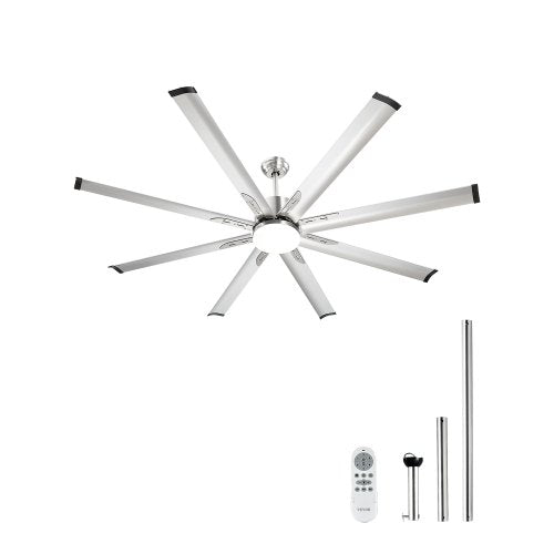 72 In Ceiling Fan with Light, 6-Speed Remote Control, Dimmable 3-Color Temperature, Reversible DC Motor, Low Profile Flush Mount Fan for Bedroom, Living Room, Indoor/Outdoor Use, Brushed Nickel