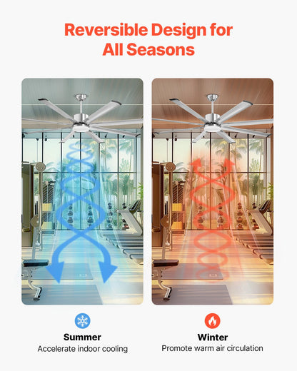 72 In Ceiling Fan with Light, 6-Speed Remote Control, Dimmable 3-Color Temperature, Reversible DC Motor, Low Profile Flush Mount Fan for Bedroom, Living Room, Indoor/Outdoor Use, Brushed Nickel