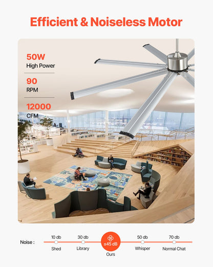 84 In Ceiling Fan with Light, 6-Speed Remote Control, Dimmable 3-Color Temperature, Reversible DC Motor, Low Profile Flush Mount Fan for Bedroom, Living Room, Indoor/Outdoor Use, Brushed Nickel