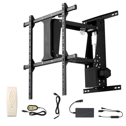 Motorized TV Wall Mount, TV Mount for 32 to 65 Inch TV, Electric Adjustable Ceiling TV Mount, Motorized Flip Down TV Mount Bracket with Max VESA 24 x 24 in, Fits TVs Up to 88 lbs