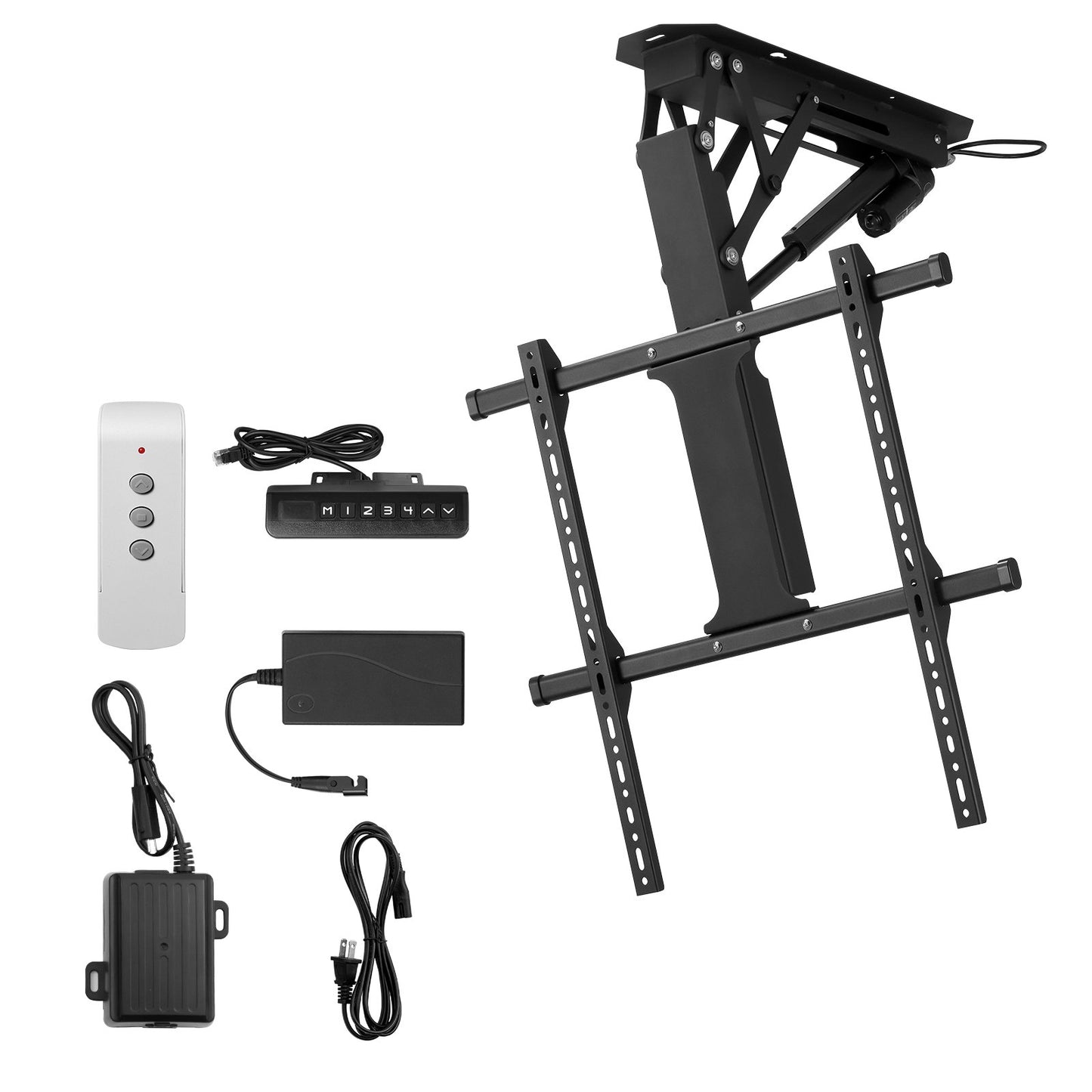 Motorized Ceiling TV Mount Electric Flip Down TV Mount för 32-65 in skärm