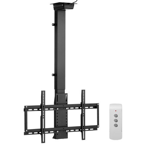Motorized Ceiling TV Mount, TV Wall Mount for 32 to 55 Inch TV, Electric Adjustable Ceiling TV Mount, Motorized Flip Down TV Mount Bracket with Max VESA 24 x 16 in, Fits TVs Up to 120 lbs